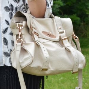 Mulberry Alexa (Regular) in White Soft Buffalo with rose gold hardwear